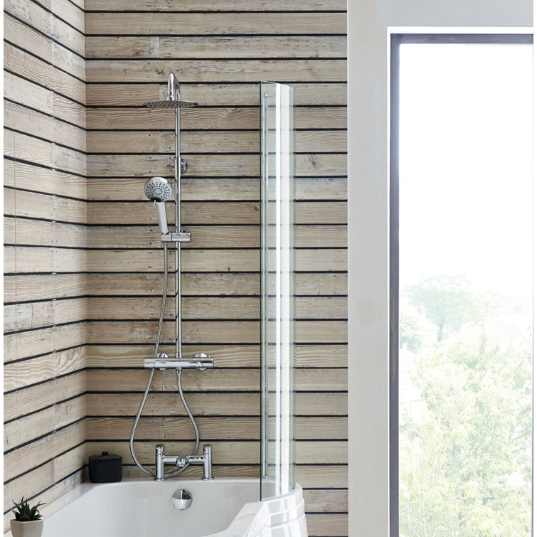 Belfry Bathroom Kinder Curved Glass Bath Screen Wayfair.co.uk